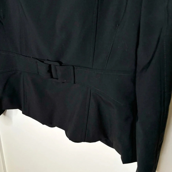 Iris Setlakwe Wool Black Blazer Size 8 Office Modern Classic Dark Academia - Picture 5 of 6